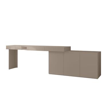 Meubella - Whenua - Bureau rechts - Beige - 301x55x79 cm