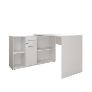 Meubella - Elixir - Bureau - Wit - 121x120x75 cm