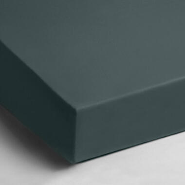 Zavelo® Jersey Hoeslaken Donker Groen 2 persoons (140x200 cm)