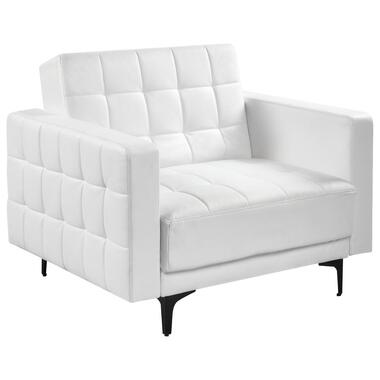 ABERDEEN - Fauteuil - Wit - Kunstleer