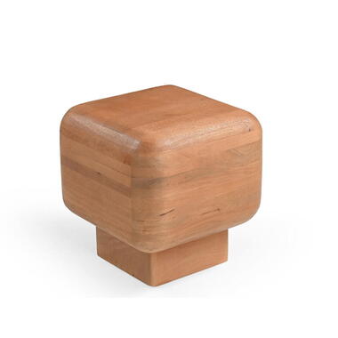 Bijzettafel Vierkant Naturel Hout - 45x45x45cm - Fedde