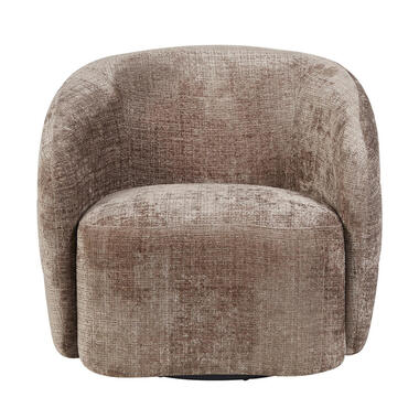 Draaifauteuil Taupe - 82x85x77cm - Yara