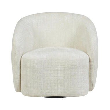 Draaifauteuil Off White - 82x85x77cm - Yara