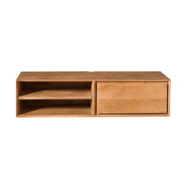 Tv-meubel Zwevend Naturel Hout - 120x35x30cm - Ambiance
