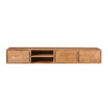 Tv-meubel Zwevend Naturel Hout - 200x35x30cm - Ambiance