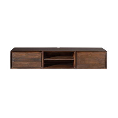 Tv-meubel Zwevend Bruin Hout - 160x35x30cm - Ambiance