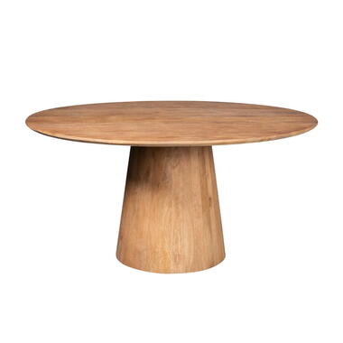 Eettafel Rond Naturel Hout - 150x150x76cm - Madison