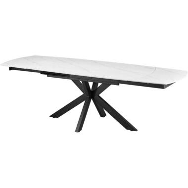 Verlengbare eettafel Aries - 160/240x90x77cm - gesinterde steen - marmer