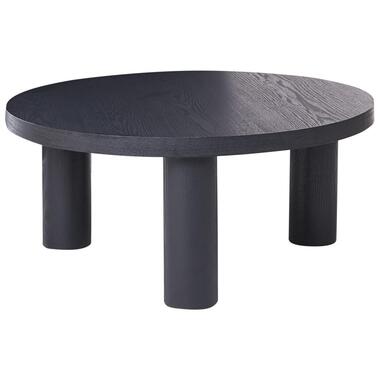 MAUMEE - Salontafel - Zwart - ø 80 cm - Vezelplaat