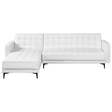 ABERDEEN - Hoekbank - Wit - Rechtszijdig - Kunstleer