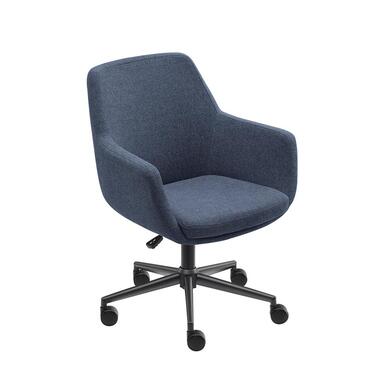 Bureaustoel/Eetkamerstoel Volos - Donkerblauw