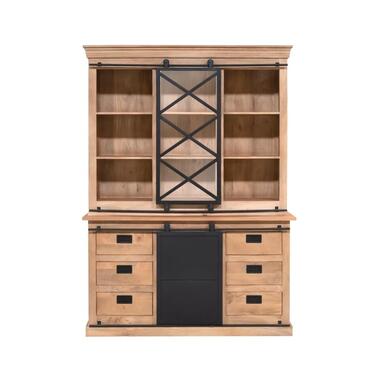 StarFurn - Vitrinekast Lotte 160 cm - naturel