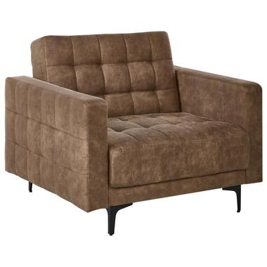 ABERDEEN - Fauteuil - Bruin - Kunstleer
