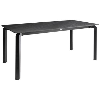 FELETTO - Tuintafel - Zwart marmer - 180 x 90 cm - Gesinterde steen