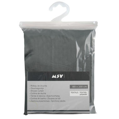 MSV Douchegordijn met ringen - donkergroen - polyester - 1,8x2 m