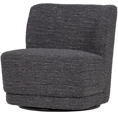 WOOOD Atty Draaifauteuil - Grove Melange - Grijs - 75x74x65