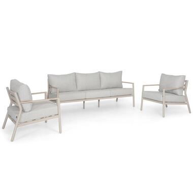 Stoel en Bank Loungeset Aluminium Grijs Lifestyle Garden Furniture Verano