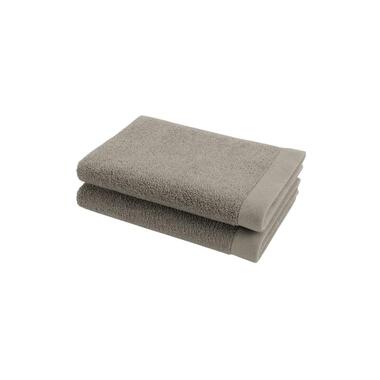 Ten Cate Gastendoekjes - Handdoeken set - 30x50 cm - 6 stuks - Taupe