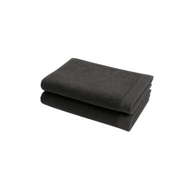 Ten Cate Gastendoekjes - Handdoeken set - 30x50 cm - 6 stuks - Antraciet