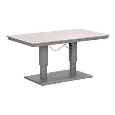 GI Cyprus up&down verstelbare houtlook tuintafel 150x87 cm. - Taupe