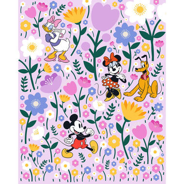 Komar fotobehang Minnie & Mickey Mouse roze - 200 x 250 cm