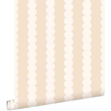 ESTAhome behang grafische print beige - 50 x 900 cm