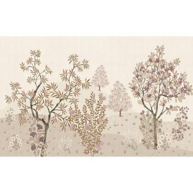 Komar fotobehang natuurmotief beige en roze - 250 x 400 cm