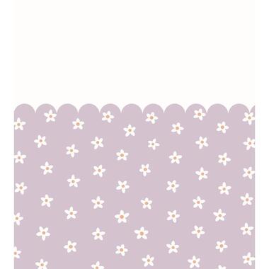 ESTAhome fotobehang madeliefjes lila paars - 2.5 x 2.79 m