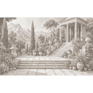 Komar fotobehang Italiaans landschap grijs - 250 x 400 cm