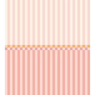 ESTAhome fotobehang strepen oranje, oudroze en paars - 2.5 x 2.79 m