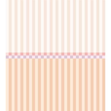 ESTAhome fotobehang strepen oranje, roze en paars - 2.5 x 2.79 m