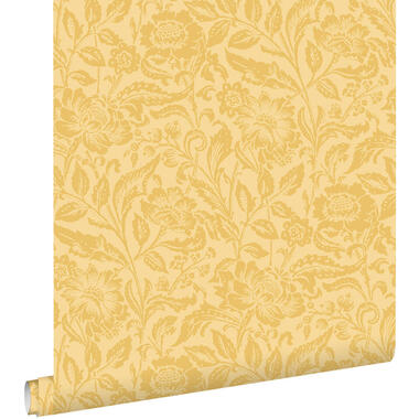ESTAhome behang vintage bloemen geel - 50 x 900 cm