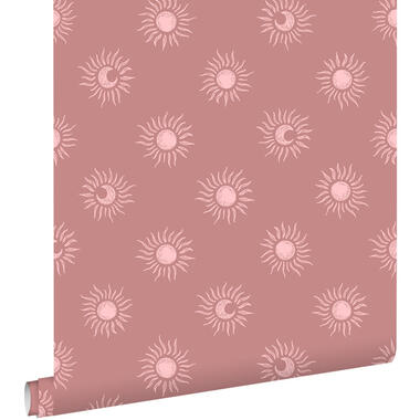 ESTAhome behang zonnetjes oudroze - 50 x 900 cm