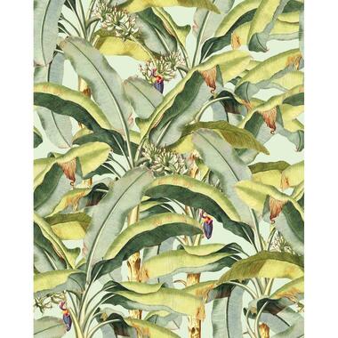 Komar fotobehang palmbladeren groen en geel - 250 x 200 cm