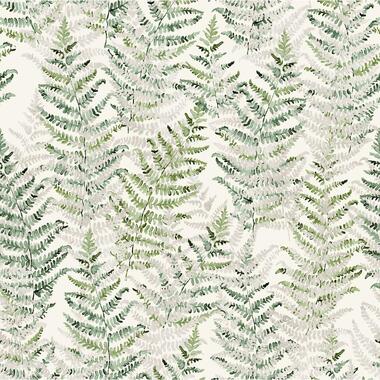 Komar fotobehang varens groen en wit - 250 x 250 cm