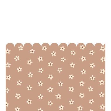 ESTAhome fotobehang madeliefjes terracotta roze - 2.5 x 2.79 m