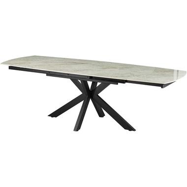 Verlengbare eettafel Aries - 160/240x90x77cm - gesinterde steen - beige