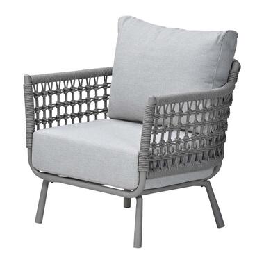 Aversa rope lounge tuinstoel - taupe - valley sand