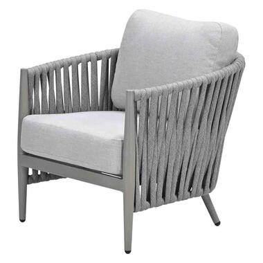 Termomos rope lounge tuinstoel - taupe - valley sand