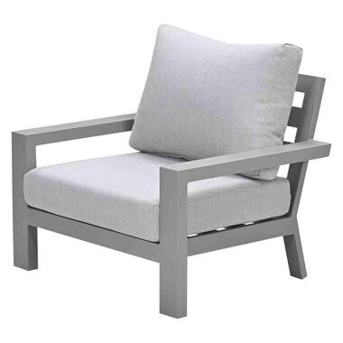 Geneva aluminium lounge fauteuil - taupe - valley sand