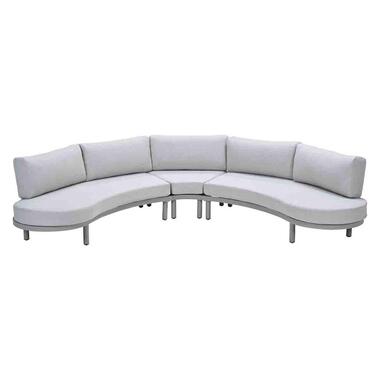 Potenza aluminium loungeset - taupe - valley sand