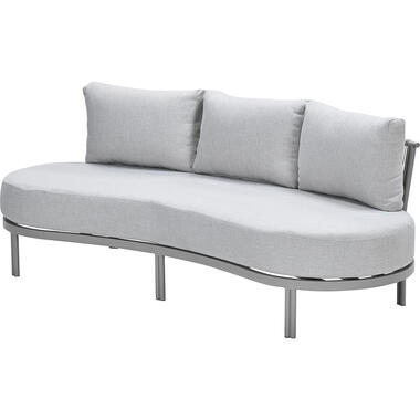 Tirolo - gebogen lounge tuinsofa -rope - taupe