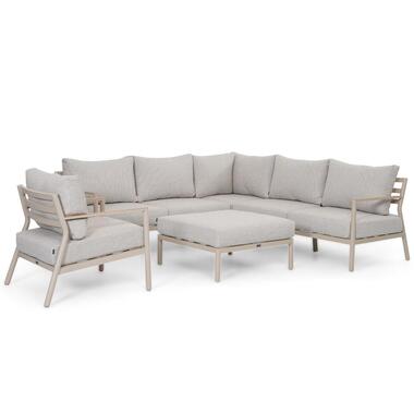 Hoek loungeset 6 personen Aluminium Taupe Lifestyle Garden Furniture Verano