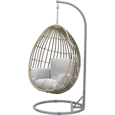 Panama hangstoel - eivorm - wicker natural