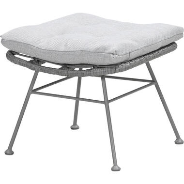 wicker voetenbank voor Libelle en Luna - taupe