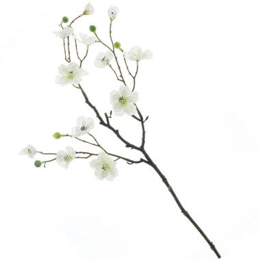Bellatio Design Kunstbloem appelbloesem Kyoto - 56 cm - wit
