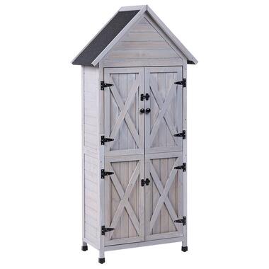 SENIGA - Tuinschuurtje - Grijs - Sparrenhout