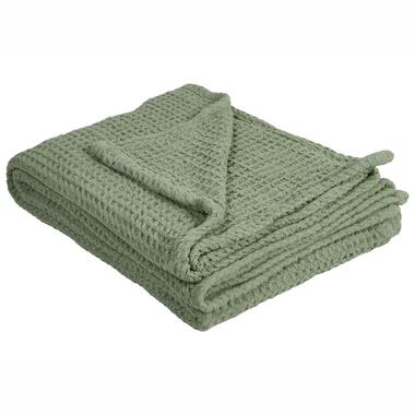 CHAGYL - Bedsprei - Groen - 220 x 240 cm - Katoen