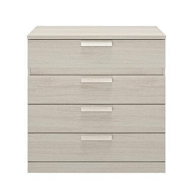 CYRUS ladekast 4 laden - Donker hout - 45x81x81 cm