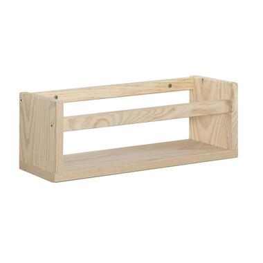 Wandplank van massief grenen Licht hout 15x40x15 cm